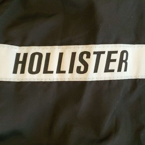 Hollister jacket womens size xs x-small black lightweight windbreaker - Picture 14 of 16